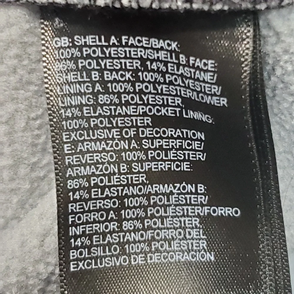 The North Face Apex Jacket Men Medium Gray Black Bionic Softshell Full Zip Coat